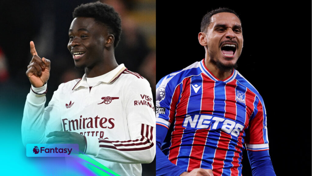 An image of Bukayo Saka and Maxence Lacroix for FPL