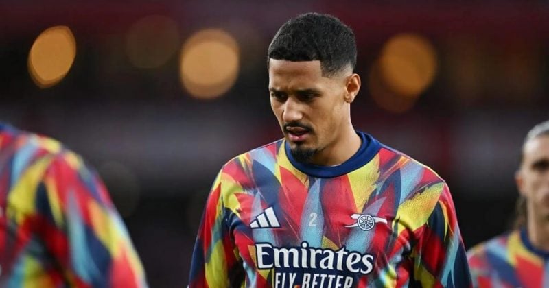 arsenal s william saliba has ankle injury may miss wolves vi